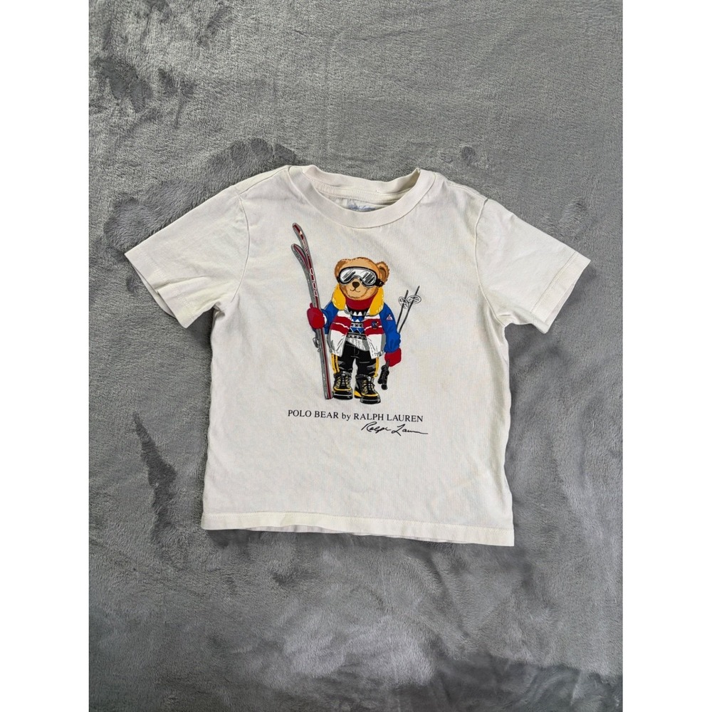 Ralph Lauren Polo Bear by Ralph Skiing Ski Graphic T-Shirt Baby 24M